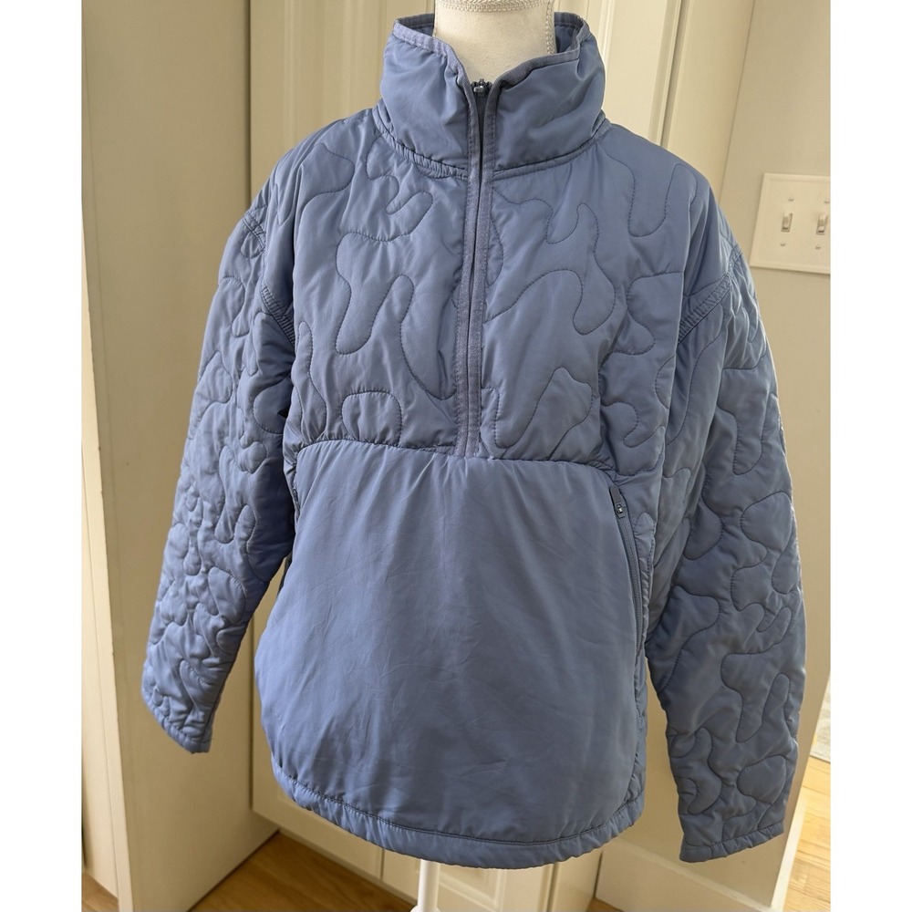 AVIA Quilted Pullover Jacket Womens L 12-14 Lavender Lightweight Puffer Coat Zip